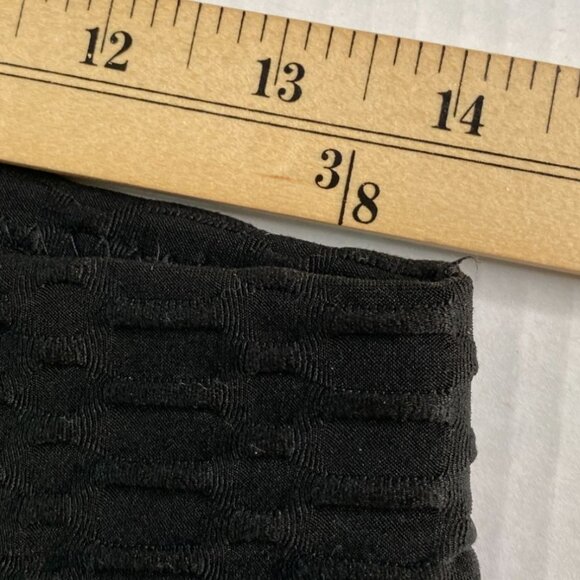 New Mix Black Textured Knit Leggings Size 2XL Goth Boho Steampunk Mobwife Grunge - Picture 8 of 9